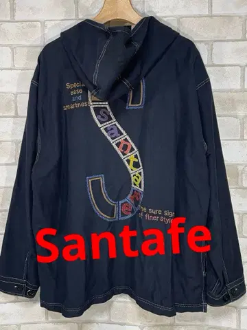[ 산타페 ] 산타페 코튼 데님 자켓 자수 로고