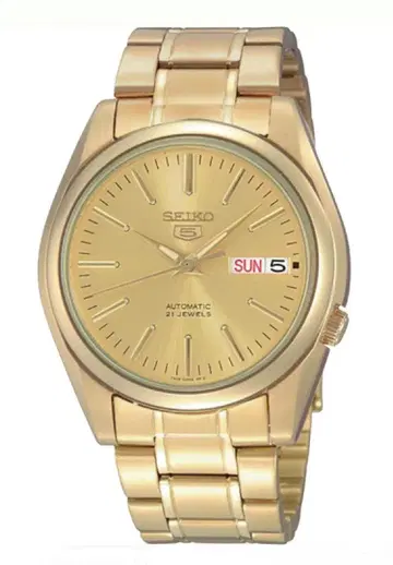 미사용 새상품 세이코 5 SNKL48K 골드 뒷면 스켈레톤