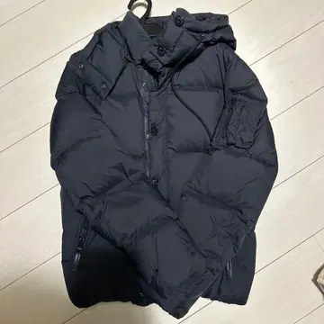 NISHIKAWA DOWN 후드 부착 다운 자켓 블랙