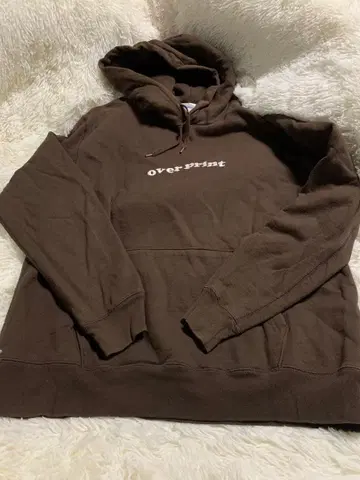 overprint 후드티 트레이닝복 코토츠미 브라운 M 사이즈 속기모