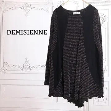 [데미젠느] 티셔츠/튜닉 [M~L] 블랙 계열 라메 한국제