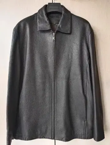 블랙 가죽 싱글 라이더 자켓