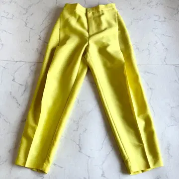 택 포함 미사용 새상품 2024 SS 루루 윌비 실크 울 턱 팬츠 1