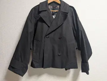 [ 미사용 새상품 ] 블랙 숏 트렌치코트 ZARA