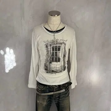 y2k 그런지 헤이세이 갸루 보더 시크 스타일 레이어드 펑크 락