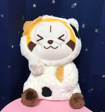 너구리 라스칼 큐트 냥코 BIG 봉제 인형 화이트 고양이 인형옷
