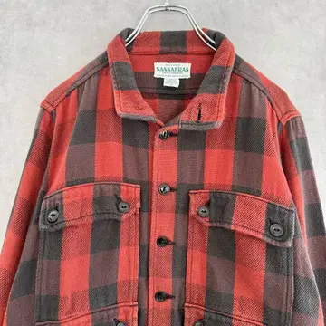 SASSAFRAS 사사프라스 헤비 셔츠 자켓 블록 체크 S
