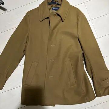 울 베이지 체스터 코트 스텐카라 코트