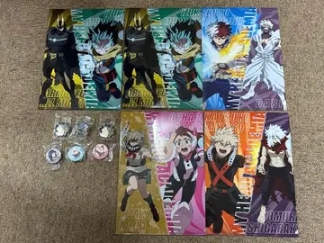 나의 히어로 아카데미아 x 쿠라스시 클리어 파일 전종 캔뱃지 마그넷 세트