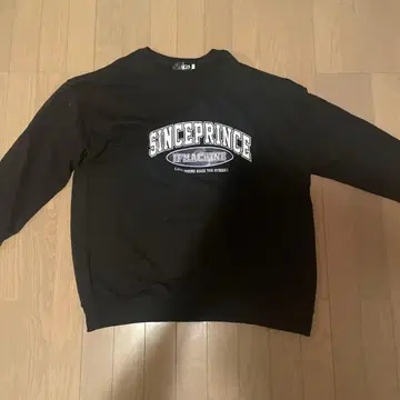 로고 맨투맨 블랙 트레이닝복 XL