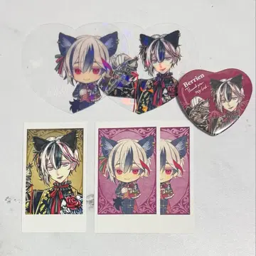 악마고양이 난자타운 베리안 포토카드 캔뱃지 클리어카드