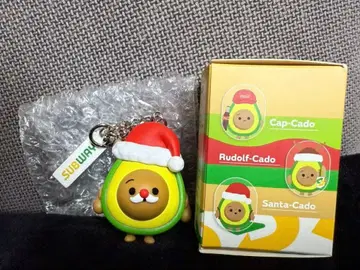 [한국 한정판] SUBWAY 아보카도 키링 산타 모자 서브웨이