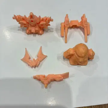 건케시 캡슐 토이용 오렌지 부품 5개 세트