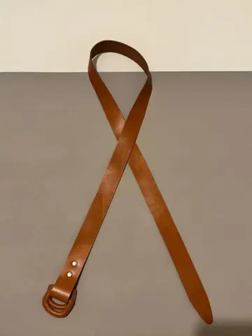 론 헤르만 가죽 벨트 브라운