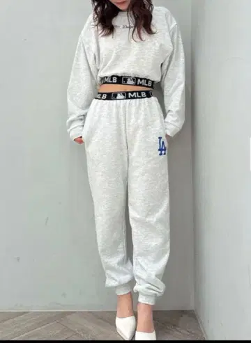 미사용 GYDA 제이다 MLB 허리 밴티지 스웨트 팬츠