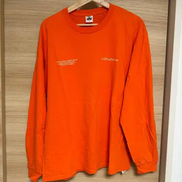 ALL PLUS DELIVER 롱T 오렌지