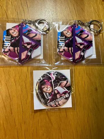 스트리트 파이터 6 캡슐 복권 쥴리 캔뱃지 아크릴 키링