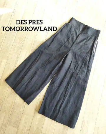 투모로우랜드 데프레 하이웨스트 샨탄 와이드 팬츠 32 일본제