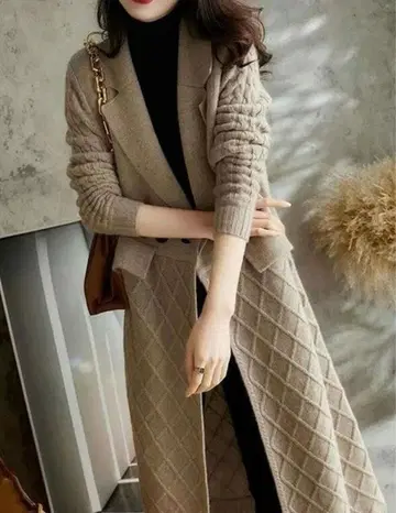 grace fulsmile 롱 니트 가디건