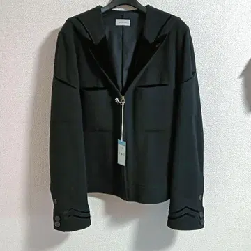 베드포드 세일러 카라 멜톤 블루종 숏코트 울