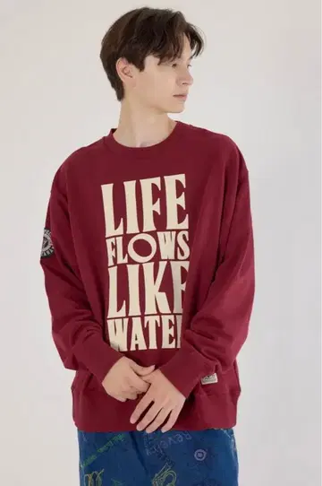 로데오 크라운 남성용 맨투맨 LIKE WATER 맨투맨