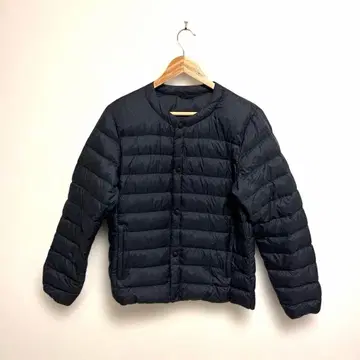 무인양품 라이트 다운 자켓 네이비 남성용 M 노카라
