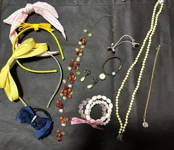 액세서리 세트 묶음 판매 귀찌 목걸이 리본 머리끈