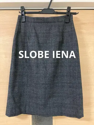 [ 새상품 ] SLOBE IENA 슬로브 이에나 글렌체크 스커트 그레이