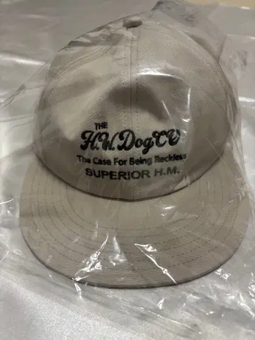 THE H.W.DOG&CO. BALL CAP ivory 미사용품