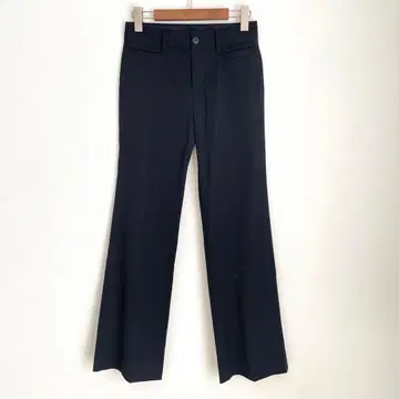 UNIQLO [ 허리 58 ] 스무스 슬랙스 스트레치 블랙 블랙 롱 레그