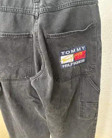 TOMMY HILFIGER 페인터 팬츠 더블니 데님
