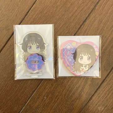 복권 메이트 하트 캔뱃지 아크릴 스탠드 와구리 카오루코