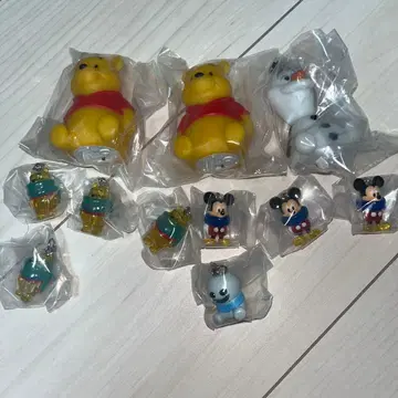 캡슐 토이 세트 12개 푸우 올라프 미키