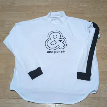 앤퍼시 터틀넥 셔츠 화이트