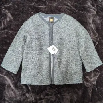 MK MICHEL KLEIN 그레이 가디건 7부 소매