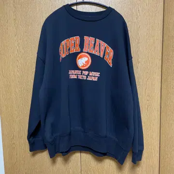 SUPER BEAVER 네이비 맨투맨