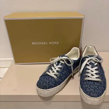 MICHAEL KORS MK 로고 스니커즈 블루 7