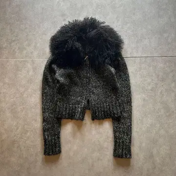 grunge drivers knit y2k black gray