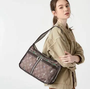 [레스포] 스누피 패턴 숄더백