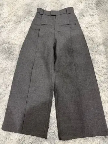 팩스 복사 익스프레스 그레이 와이드 팬츠 박스 포함