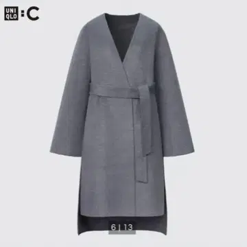 유니클로: C 더블 페이스 랩 코트