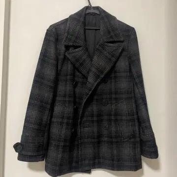 Paul Smith 그레이 계열 체크 피 코트