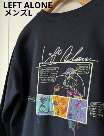 남성용 레프트 얼론 트레이닝복 LEFT ALONE 맨투맨 네이비