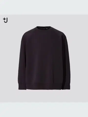 UNIQLO+J 드라이 스웨트셔츠 (긴팔) 블랙 L 사이즈