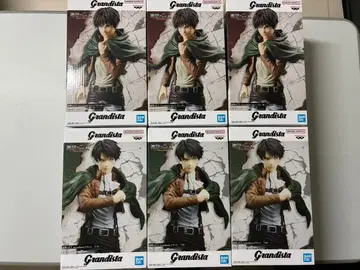 진격의 거인 Grandista 엘렌 리바이 피규어 6체 세트