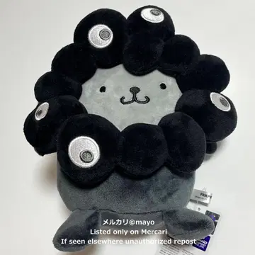 산리오 간사이 만박 블랙 미야쿠미야쿠 폼폼푸딩 봉제 인형 블랙