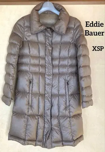 [ Eddie Bauer ] 베이지 브라운 다운 코트