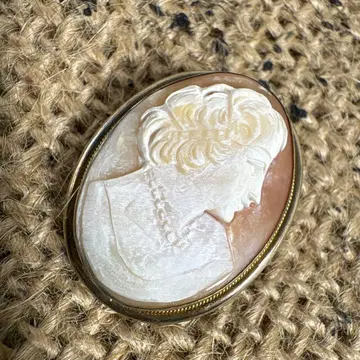 카메오 실버 800 브로치 앤티크 빈티지