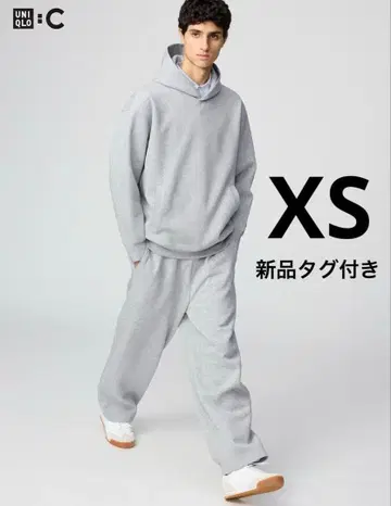 [ 새상품 ] UNIQLO:C 유니클로 맨투맨 와이드 팬츠 그레이 XS