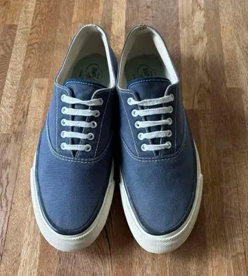 SPERRY TOP-SIDER 네이비 캔버스 스니커즈 7.5